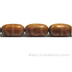 Bayong Capsule Wood Beads 10x20mm