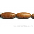 Bayong Wood Pelinut Shaped Beads 10x15x40mm