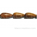 Bayong Teardrops Wood Beads 12x25mm