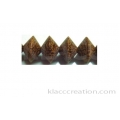 Palm Wood Saucer Beads 15x10mm