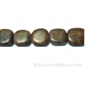 Robles Flat Square Wood Beads 12x12x4-5mm