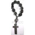 Car Rosary Tiber Ebony Cubes 10mm Car Rosary Tiber Ebony Cubes 10mm